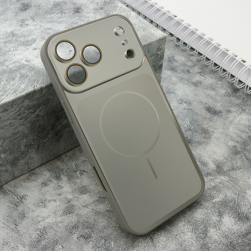 Slika od Futrola COLOR METAL MagSafe II za iPhone 17 Pro Max (6.9) srebrna