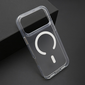 Slika od Futrola COLOR FRAME MagSafe za iPhone 17 Pro Max (6.9) srebrna (providna)