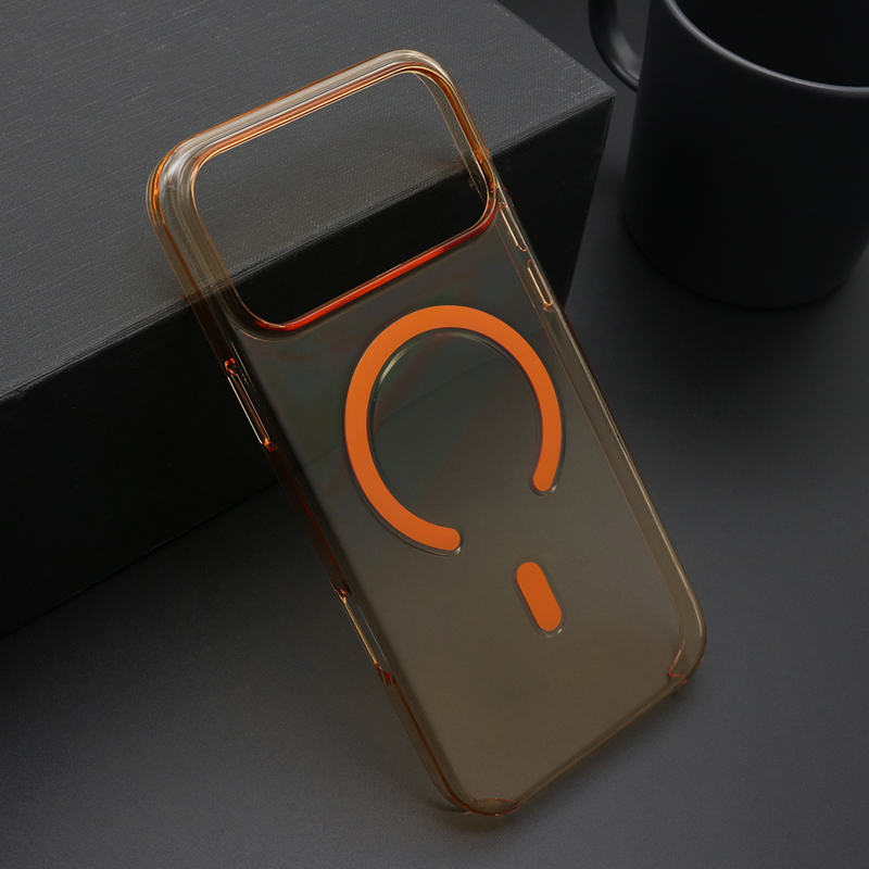 Slika od Futrola AMBER CLEAR MagSafe za iPhone 17 Pro Max (6.9) narandzasta
