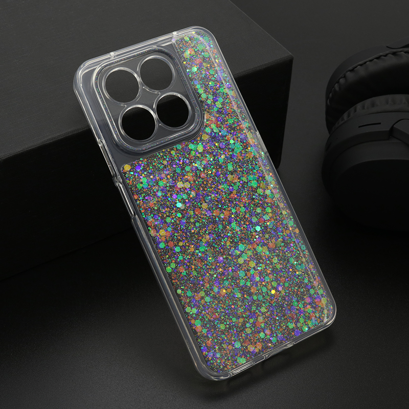 Slika od Futrola CRYSTAL GLOW za Honor X7d/Honor Smart 400 4G srebrna
