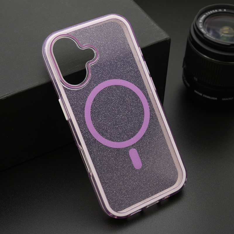 Slika od Futrola CRYSTAL MagSafe za iPhone 17 (6.3) ljubicasta