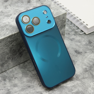 Slika od Futrola COLOR METAL Magsafe za iPhone 17 Pro (6.3) plava (small camera)