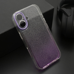 Slika od Futrola OMBRE GLITTER za iPhone 17 (6.3) ljubicasta