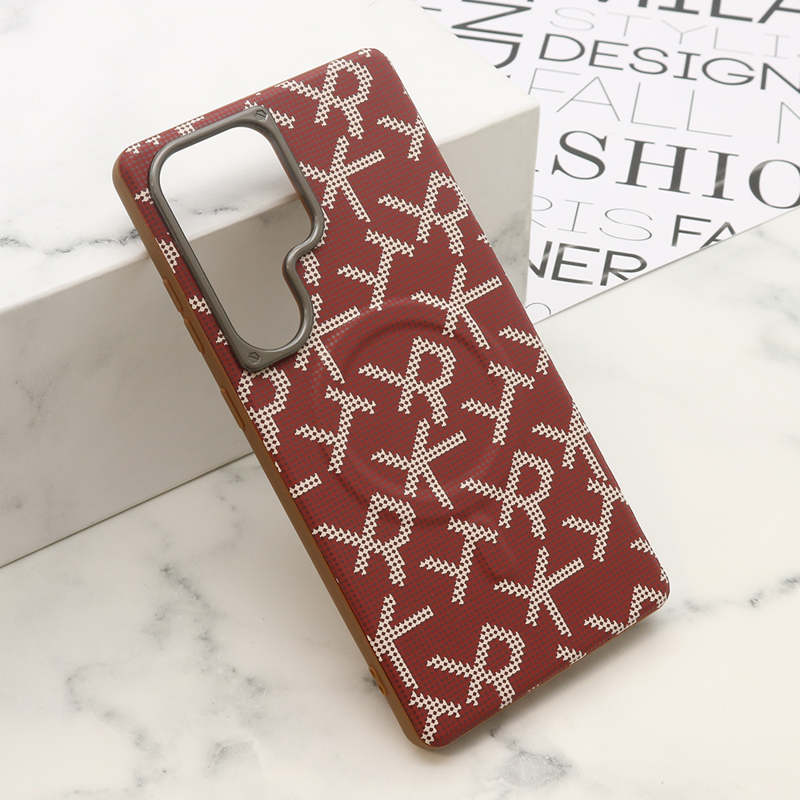 Slika od Futrola MONOGRAM MagSafe za Samsung S938B Galaxy S25 Ultra 5G crvena