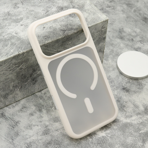 Slika od Futrola SHADOW MagSafe za Iphone 18 Pro (6.3) bela (big camera)