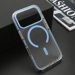 Slika od Futrola COLOR CLEAR MagSafe za Iphone 18 Pro (6.3) plava