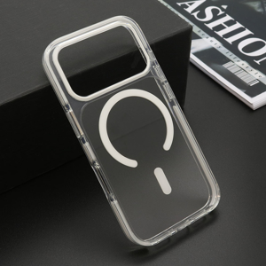 Slika od Futrola COLOR CLEAR MagSafe za Iphone 18 Pro (6.3) bela