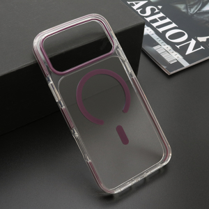 Slika od Futrola COLOR CLEAR MagSafe za Iphone 18 Pro Max (6.9) ljubicasta