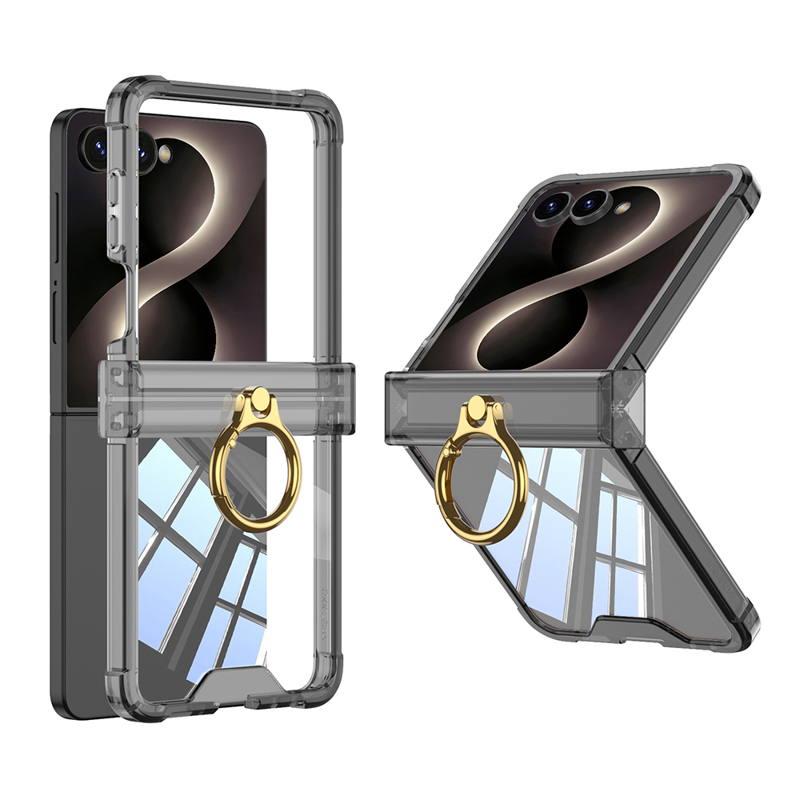 Slika od Futrola RING LINES II za Samsung F776B Galaxy Z Flip 8 5G crna (GKK case)