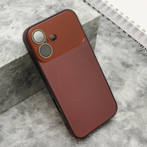Slika od Futrola COLOR METAL MagSafe II za iPhone 16 (6.1) dark cherry