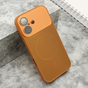 Slika od Futrola COLOR METAL MagSafe II za iPhone 16 (6.1) narandzasta