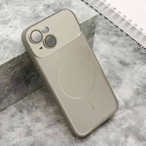 Slika od Futrola COLOR METAL MagSafe II za iPhone 15 (6.1) srebrna