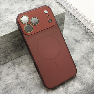 Slika od Futrola COLOR METAL MagSafe II za iPhone 18 Pro Max (6.9) dark cherry
