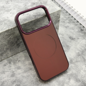 Slika od Futrola COLOR METAL MagSafe za iPhone 18 Pro (6.3) dark cherry