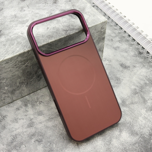 Slika od Futrola COLOR METAL MagSafe za iPhone 18 Pro Max (6.9) dark cherry