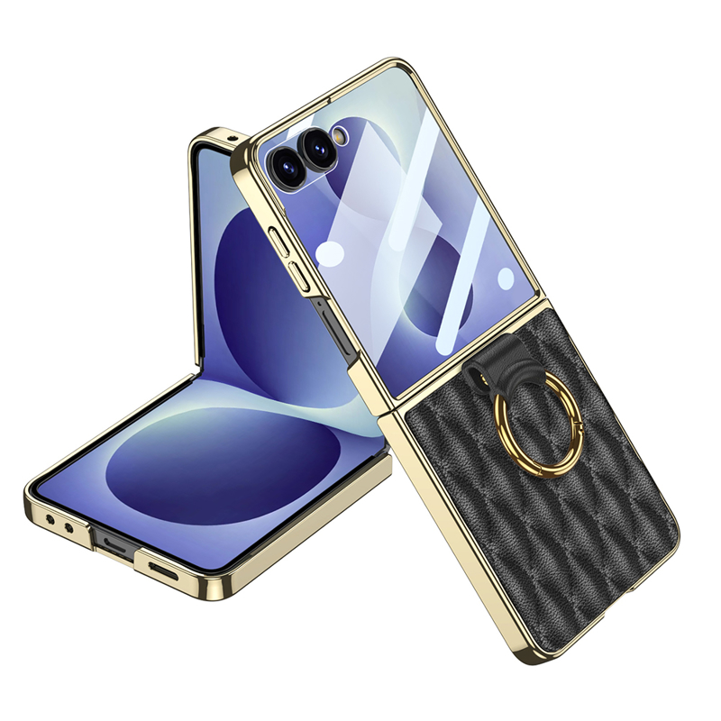 Slika od Futrola RHOMBUS za Samsung F776B Galaxy Z Flip 8 5G crna (GKK case)