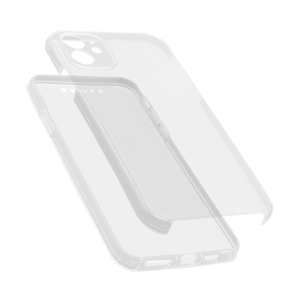 Slika od Futrola silikon Clear 360 za Iphone 12 mini (5.4) providna (bela)