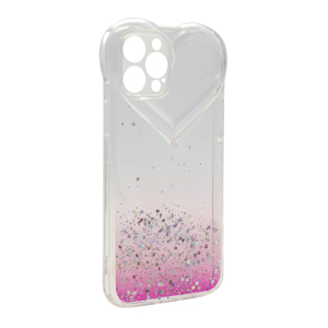 Slika od Futrola Sparkly Heart za iPhone 12 Pro Max (6.7) pink