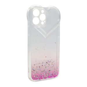 Slika od Futrola Sparkly Heart za iPhone 13 Pro (6.1) pink