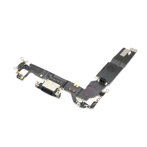 Slika od Flet kabal za Iphone 16 (6.1) + konektor punjenja black