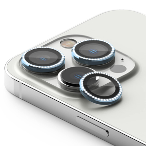 Slika od Zastita za kameru DIAMOND za iPhone 15 Pro (6.1)/iPhone 15 Pro Max (6.7) plava