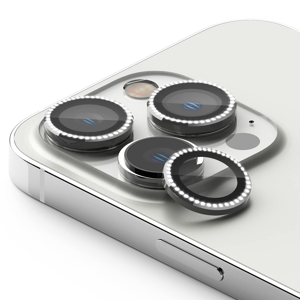 Slika od Zastita za kameru DIAMOND za iPhone 15 Pro (6.1)/iPhone 15 Pro Max (6.7) srebrna