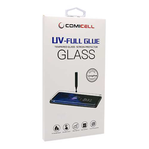 Slika od Folija za zastitu ekrana GLASS 3D MINI UV-FULL GLUE za Samsung G973F Galaxy S10 zakrivljena providna (sa UV lampom) A+
