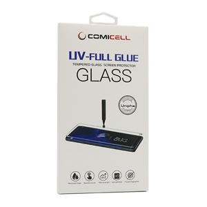 Slika od Folija za zastitu ekrana GLASS 3D MINI UV-FULL GLUE za Samsung G998F Galaxy S21 Ultra zakrivljena providna (sa UV lampom)