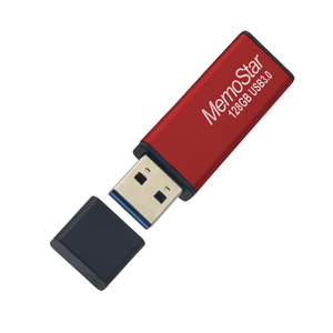 Slika od USB Flash memorija MemoStar 128GB SLIM 3.0 crvena