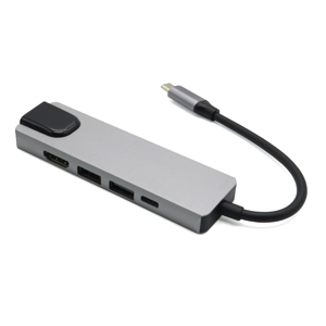 Slika od Hub Type-c na HDMI Type C 2xUSB3.0 LAN (5 u 1)