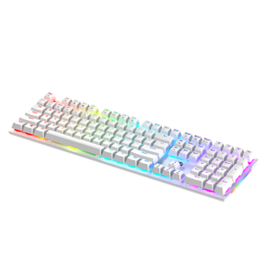 Slika od Tastatura mehanicka zicna MAXFIT 108 RGB MK855 bela (red switch) FANTECH