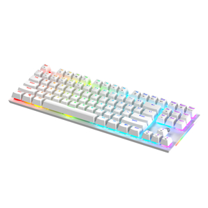 Slika od Tastatura mehanicka zicna MAXFIT 87 RGB MK856 bela (red switch) FANTECH