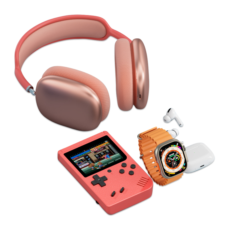 Slika od KARLER BASS K13-Combo set (smart watch, konzola, TWS / AirPods Max Bluetooth slusalice ) pink
