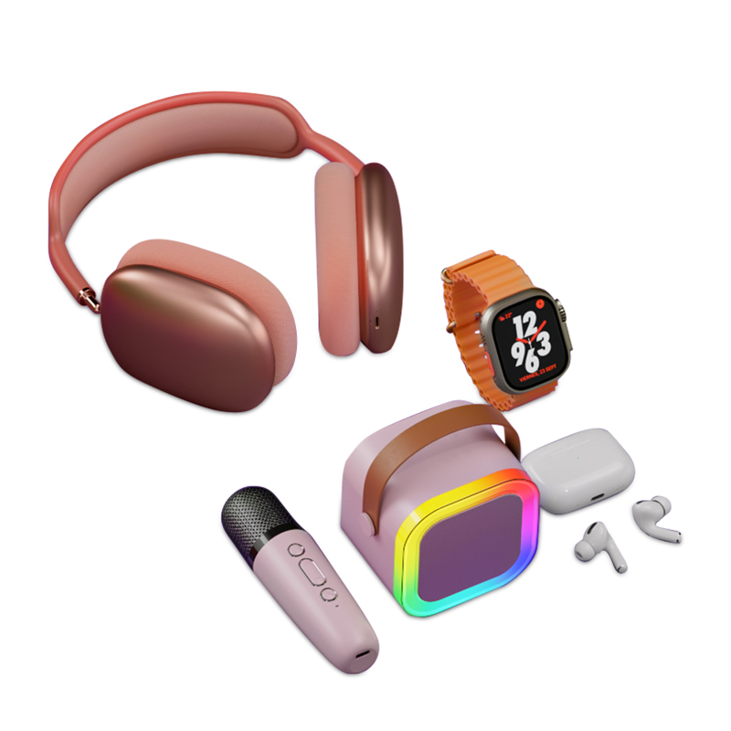 Slika od KARLER BASS K16-Combo set (smart watch, zvucnik, Slusalice Bluetooth) pink