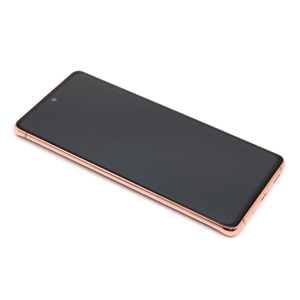 Slika od LCD za Samsung G780 Galaxy S20 FE 2020 + touchscreen + frame orange Full ORG EU (GH82-24220F/24219F/31328F/31329F)