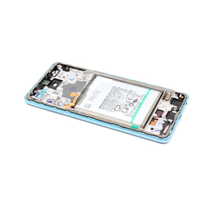 Slika od LCD za Samsung A725/A726 Galaxy A72/A72 5G + touchscreen + frame blue Full ORG EU