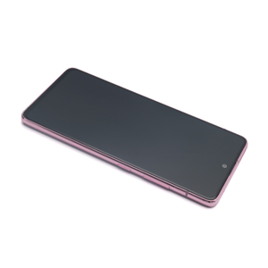 Slika od LCD za Samsung A516 Galaxy A51 5G + touchscreen + frame pink Full ORG EU (GH82-23124C/23100C/22945C)