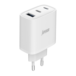 Slika od Kuciste punjaca Superior SU-6505ACCL 65W 3A GaN Fast PD + USB belo