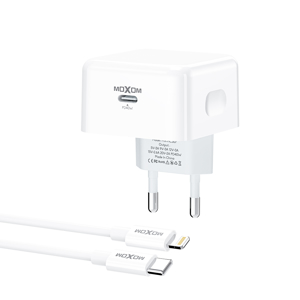 Slika od Kucni punjac MOXOM MX-HC307 40W Type C na Lightning beli