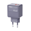 Slika od Kuciste punjaca MOXOM MX-HC286 Type C + USB 20W sivi