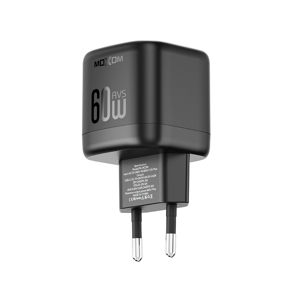 Slika od Kucni punjac Moxom MX-HC314 40W PD 60W AVS Type-C na Type-C crni
