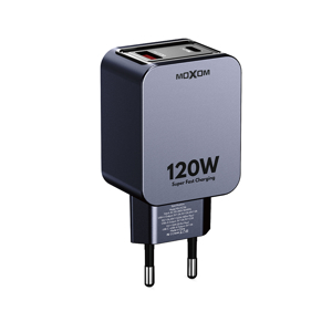 Slika od Kucni punjac MOXOM MX-HC316 Turbo 120W AVS + Type C Type C kabal crni