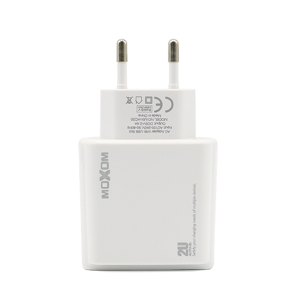 Slika od Kucni punjac Moxom MX-HC20 2xUSB 5V/2.4A microUSB beli