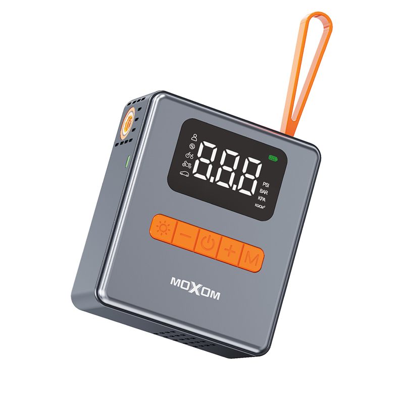 Slika od Multifunkcionalna pumpa sa power bankom Moxom MX-AC03 crna