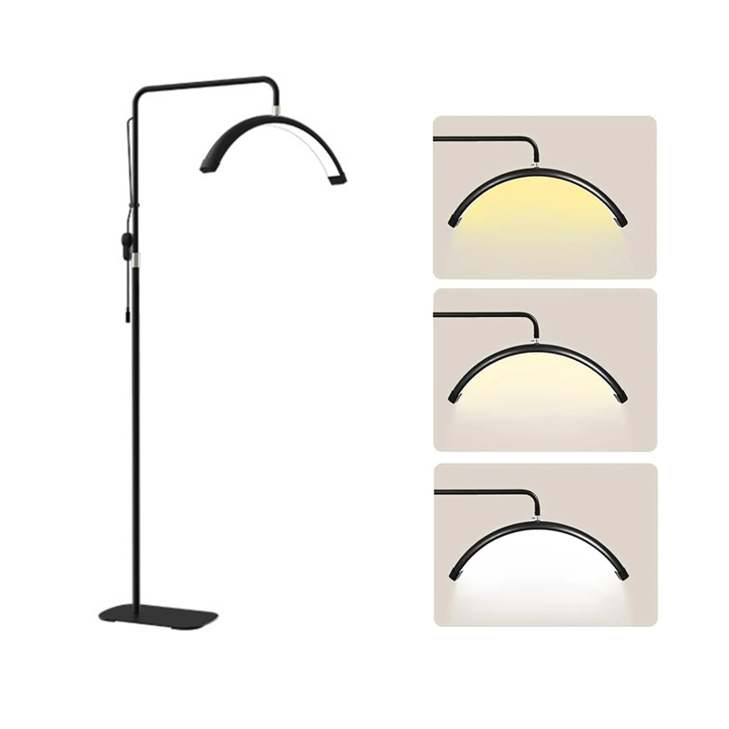 Slika od Podna LED lampa Half moon M6X crna