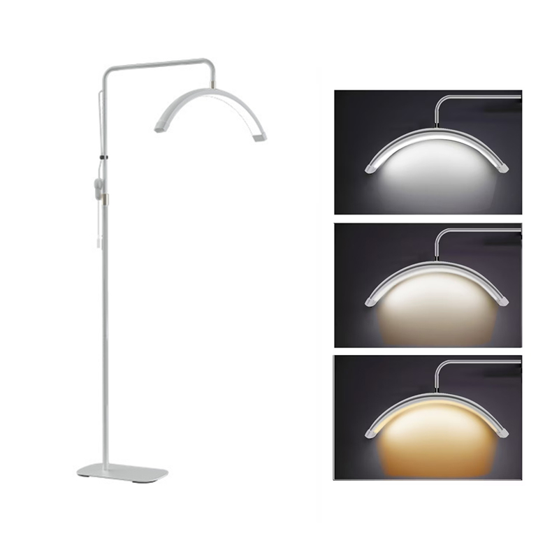 Slika od Podna LED lampa Half moon M6X bele