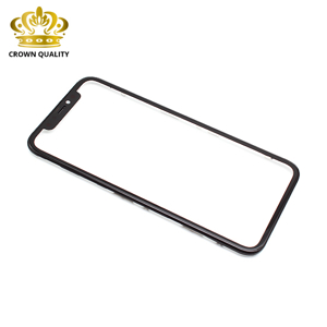 Slika od Staklo touch screen-a za iPhone 11 + frame + OCA stiker (Crown Quality) black