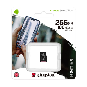 Slika od Memorijska kartica Kingston Select Plus Micro SD 256GB Class 10 UHS U1 100MB/s