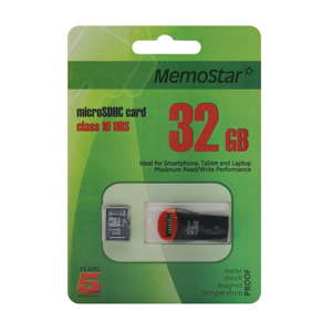Slika od Memorijska kartica MemoStar Micro SD 32GB Class 10 UHS + USB citac