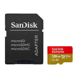 Slika od Memorijska kartica SanDisk SDXC 128GB Extreme micro Pro Deluxe 190MB/s A2 C10 V30 UHS-I U3 za  GoPro (SDSQXAA-128G-GN6MA)